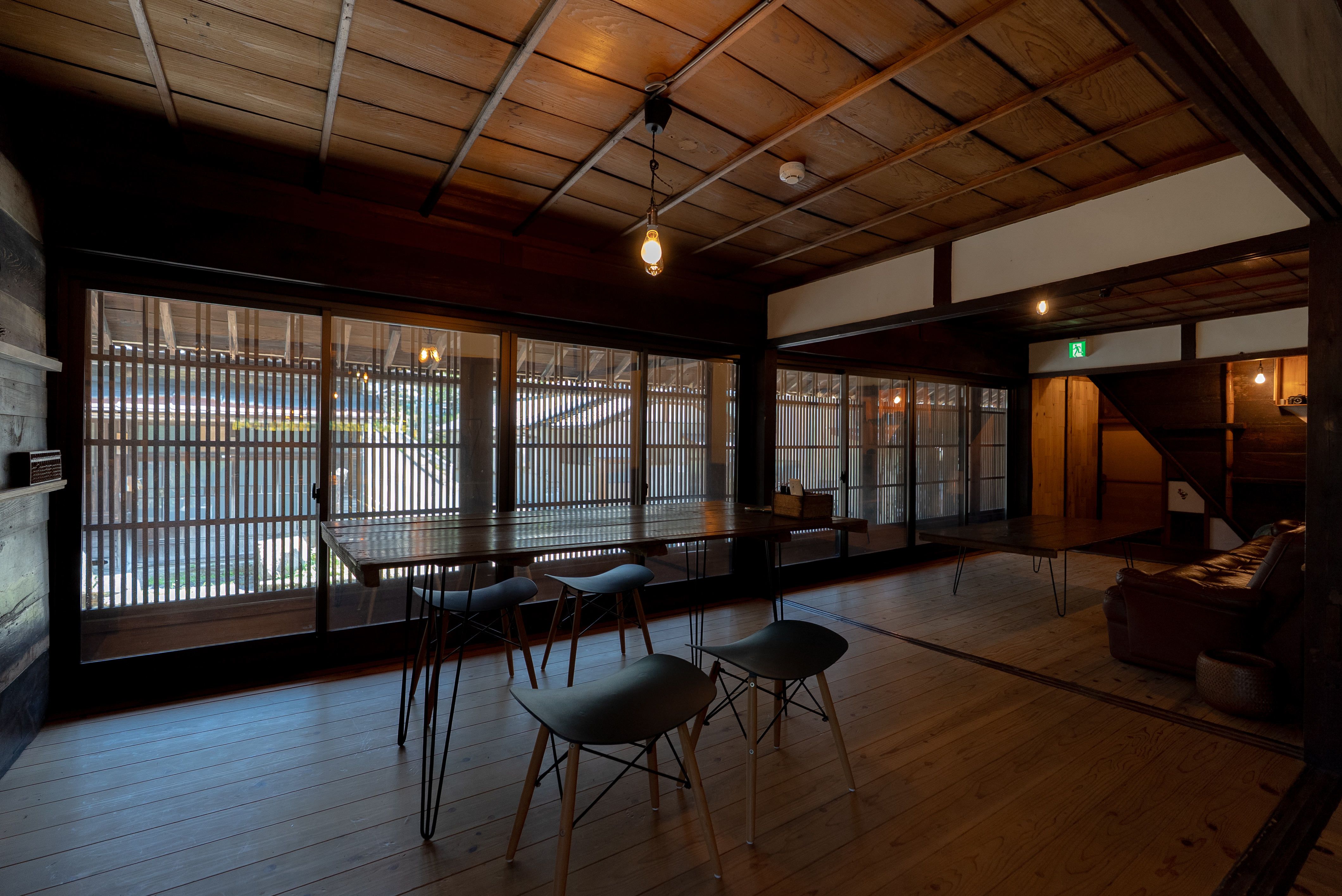 Dining space on the second floor